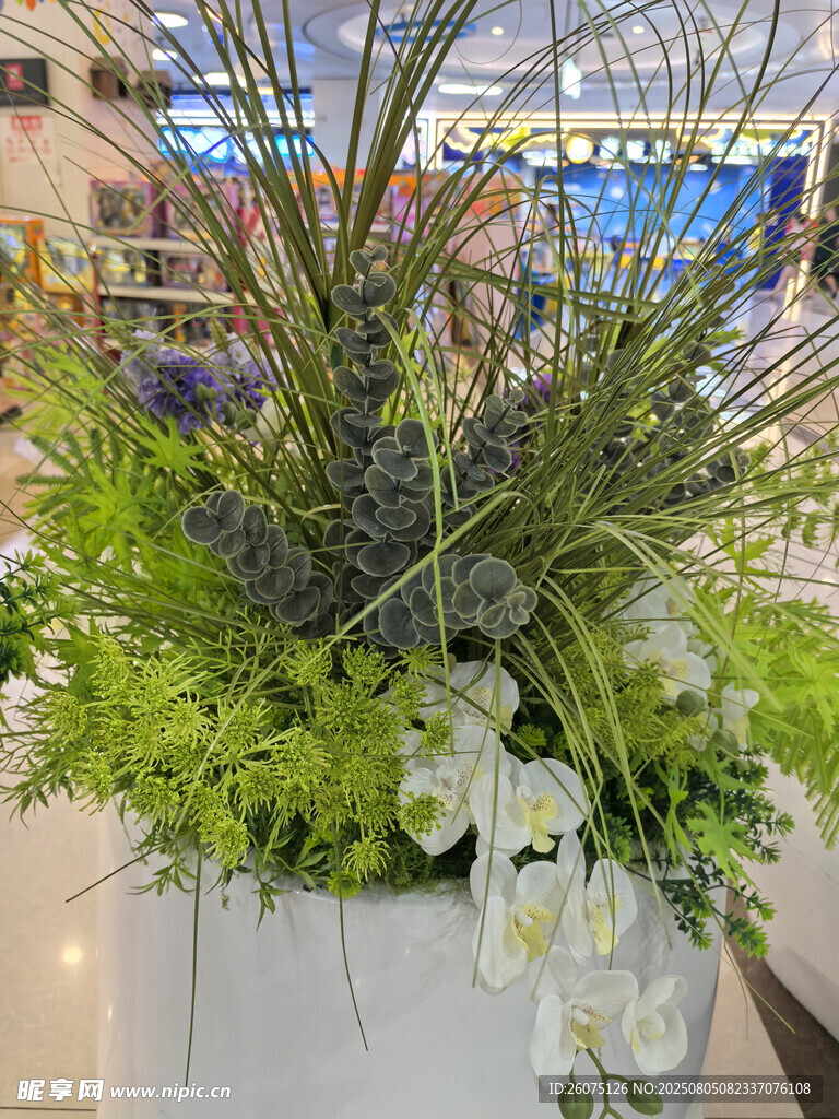 精致仿真绿植花卉组合摆件