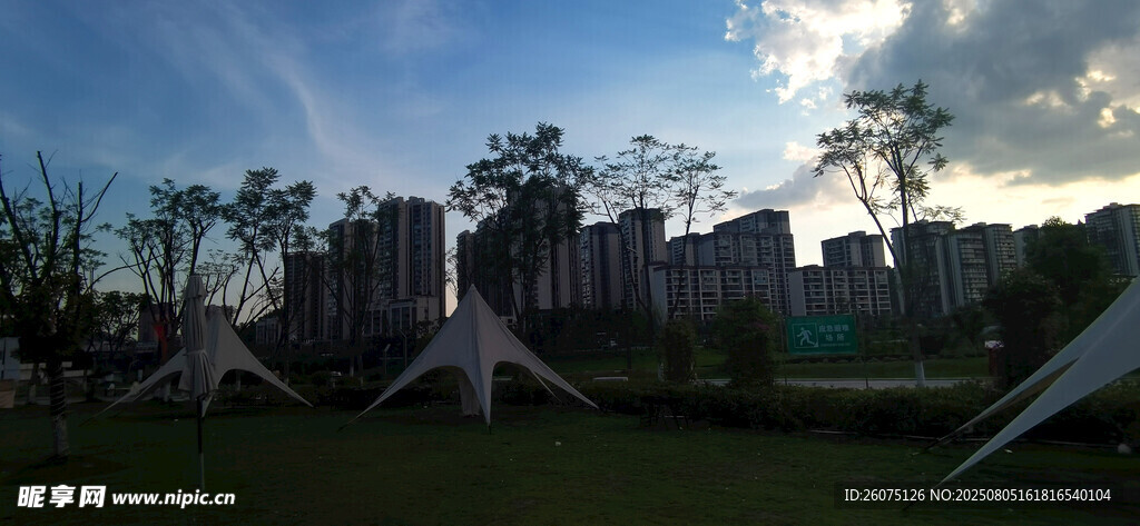 户外露营地的美丽景致
