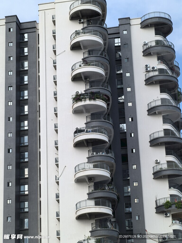 现代高层住宅外观