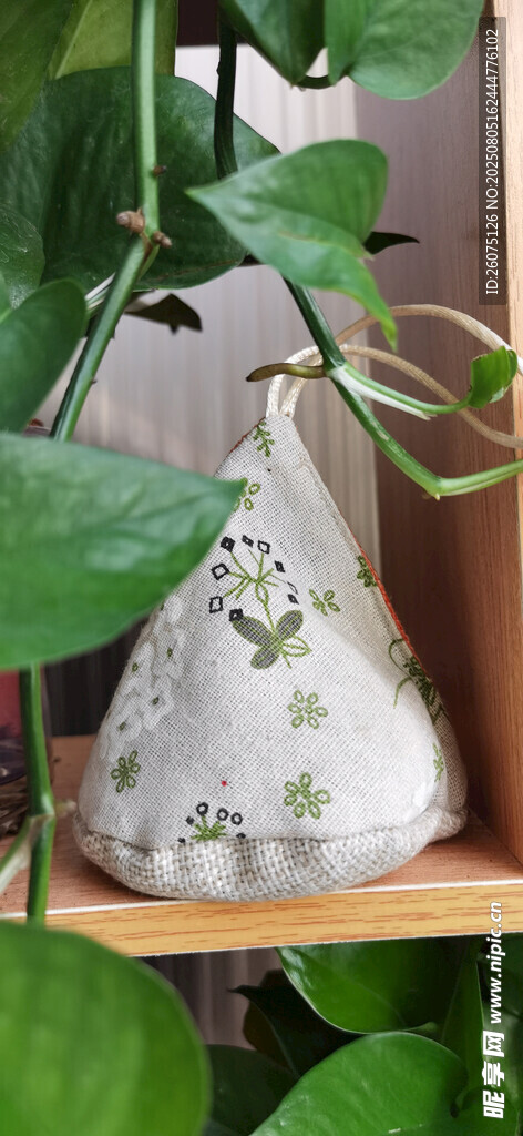 三角香包绿植装点家居