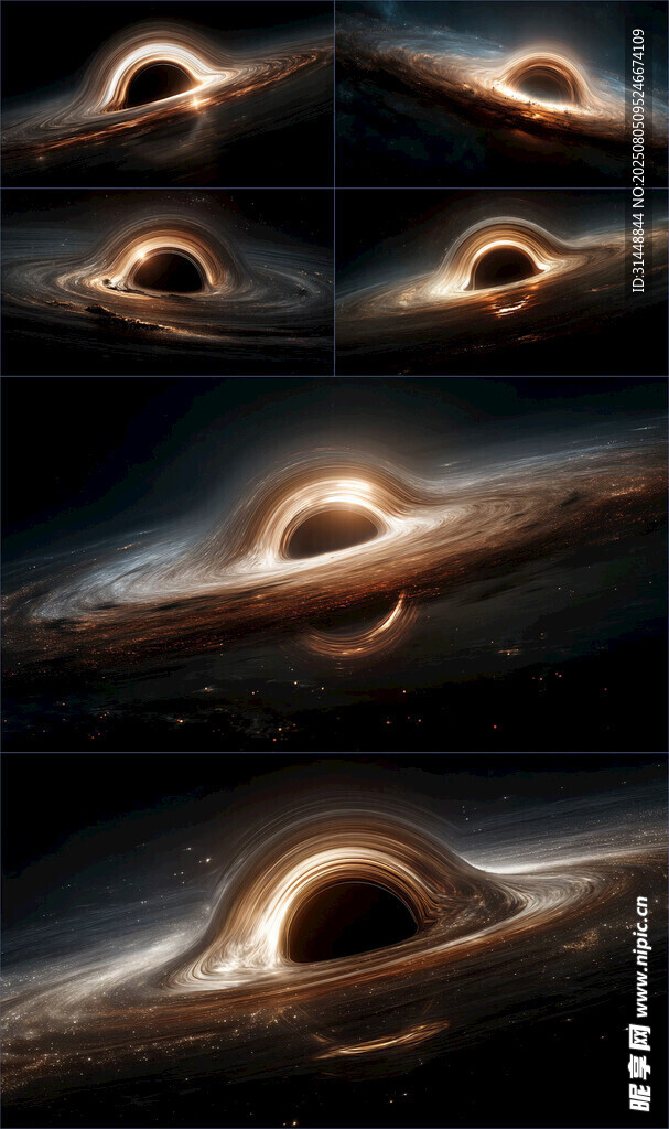 神秘黑洞宇宙景象展示