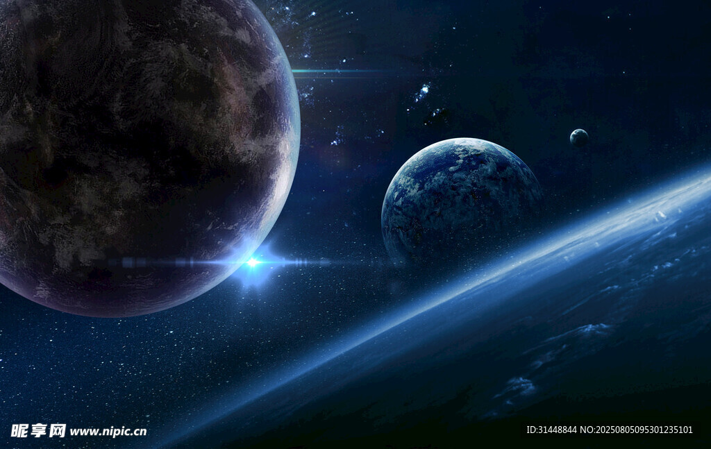 浩瀚宇宙中的星球景观