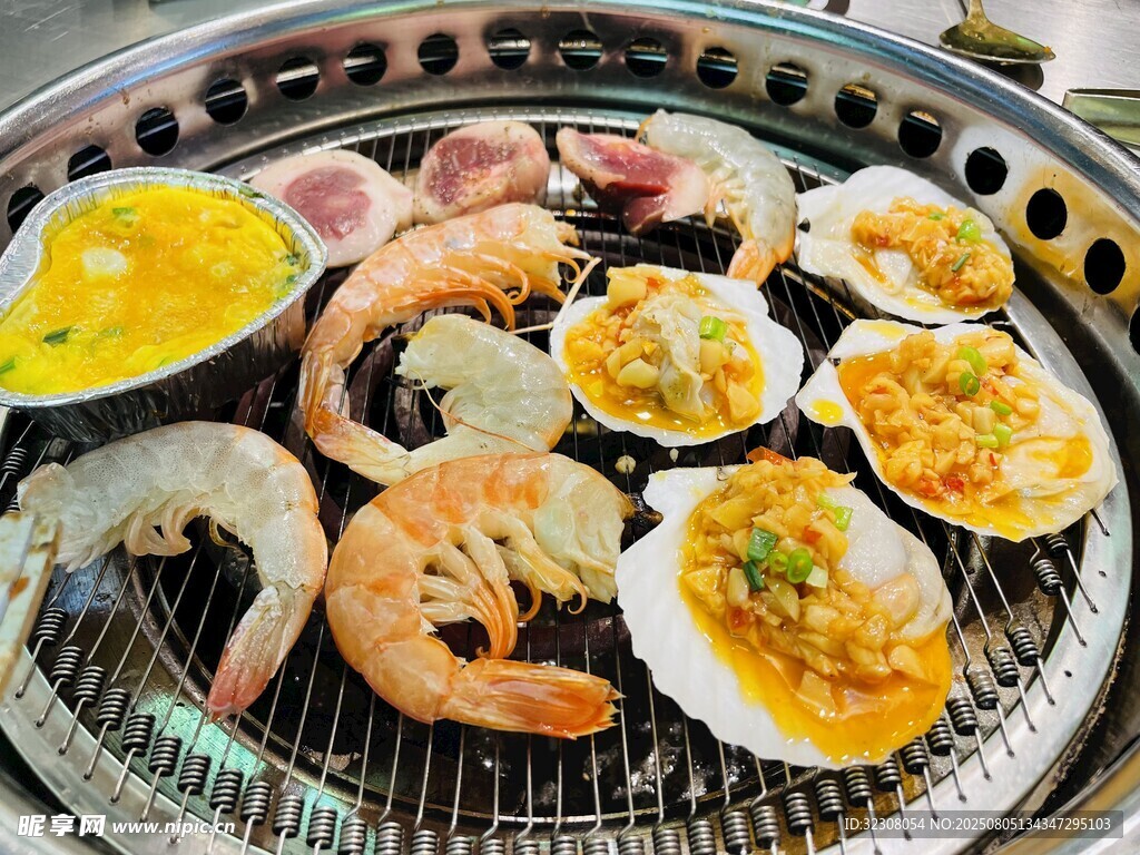 美味海鲜烧烤拼盘