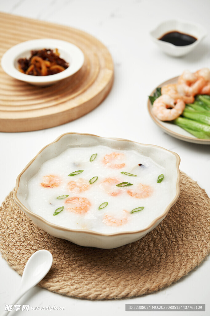 虾仁蔬菜粥 