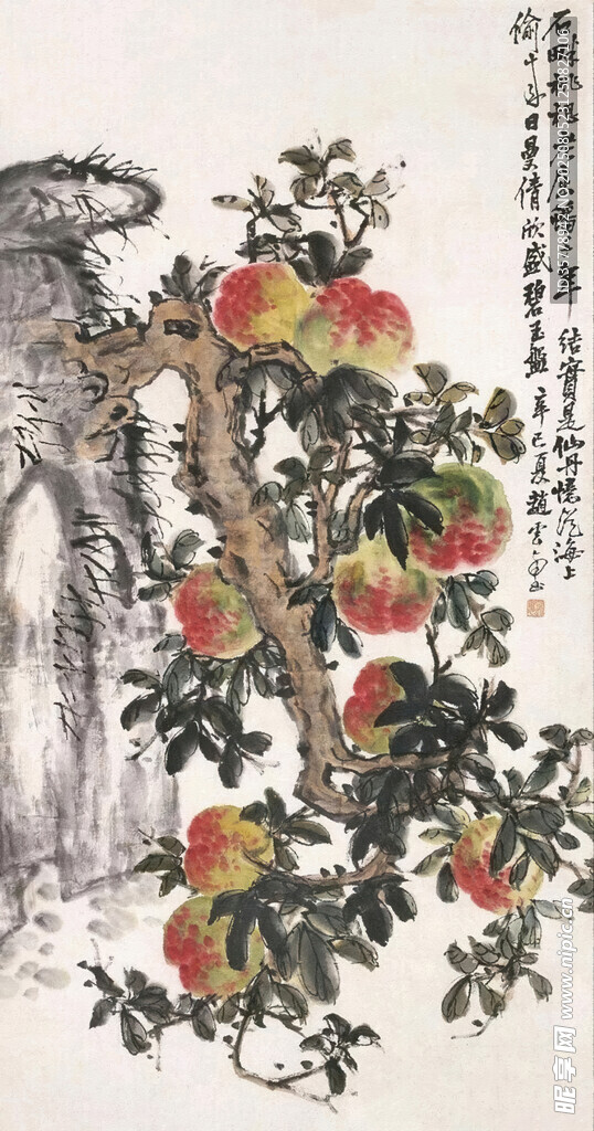 国画硕果图