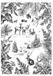 圣诞节插画场景