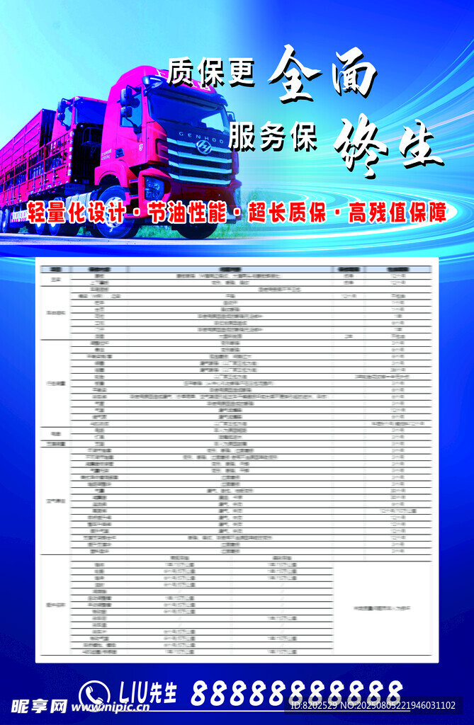 货车海报