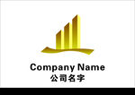 金色立体企业标志设计