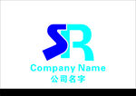 SR公司标志设计