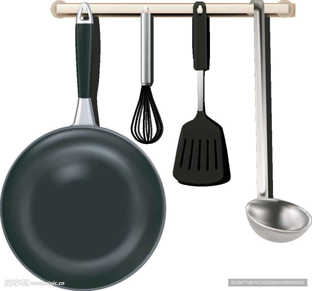 厨房烹饪锅具与工具组合