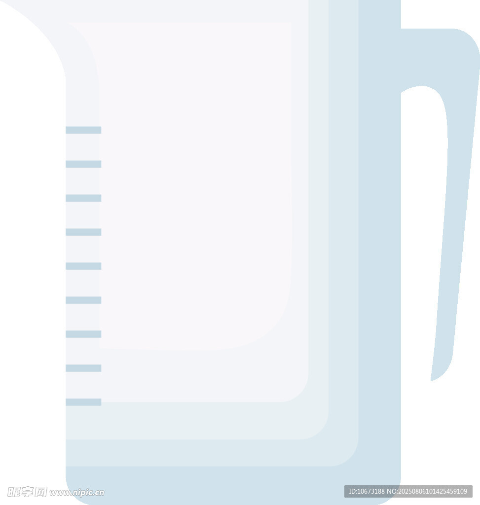 透明量杯插画