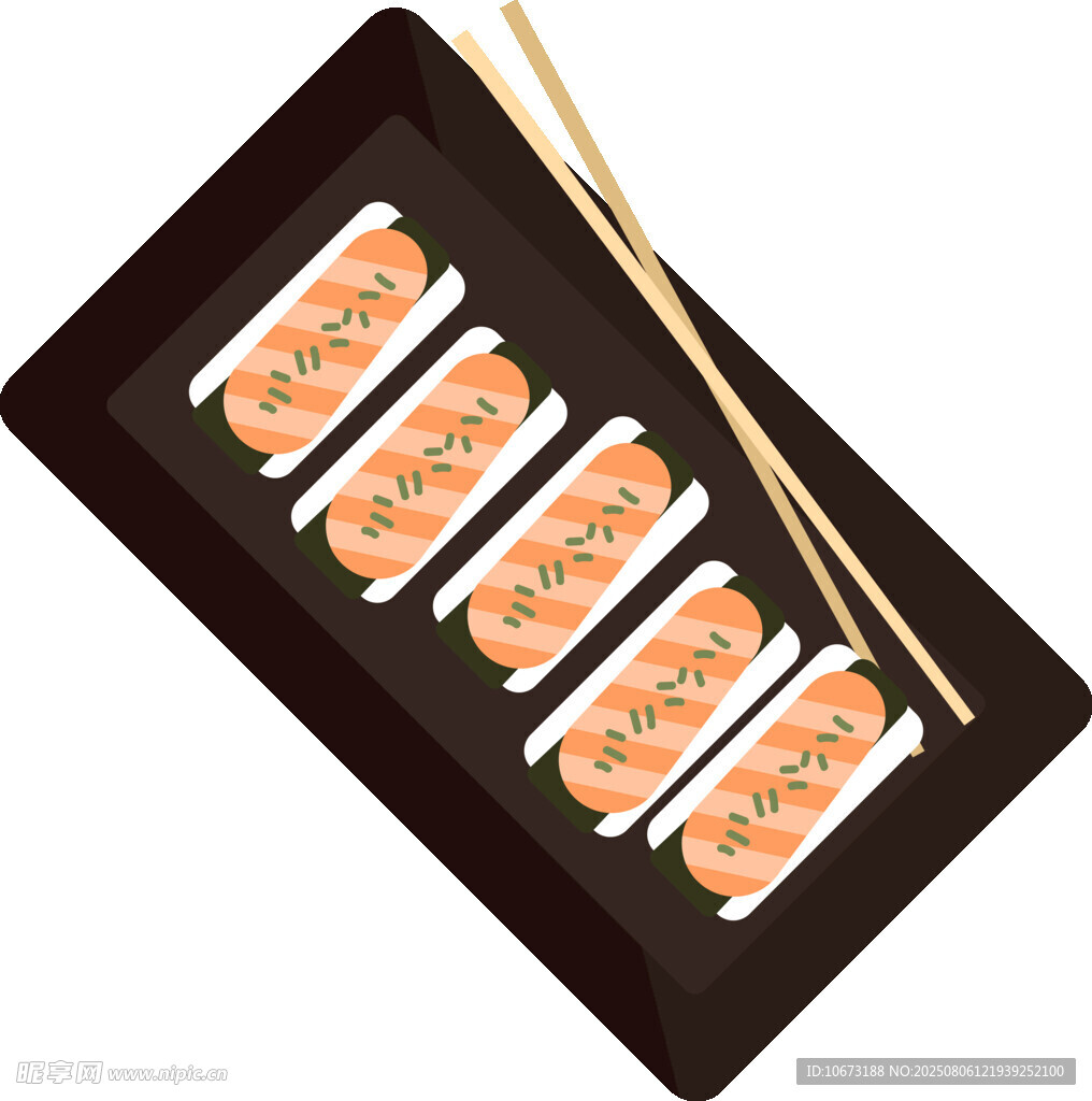 美味寿司配筷子
