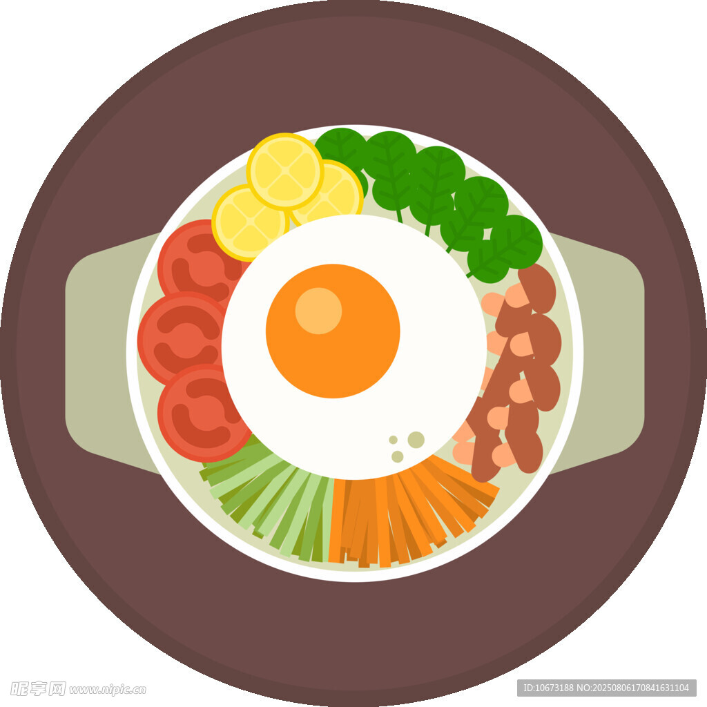 美味营养的韩式拌饭拼盘