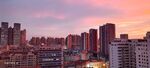城市黄昏美景
