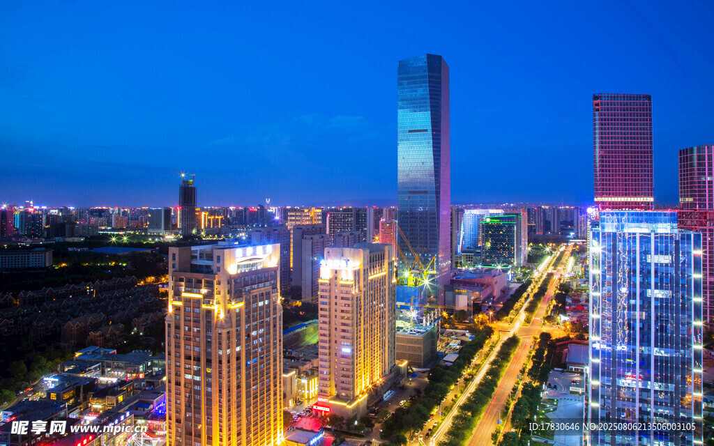 西安锦业路夜景
