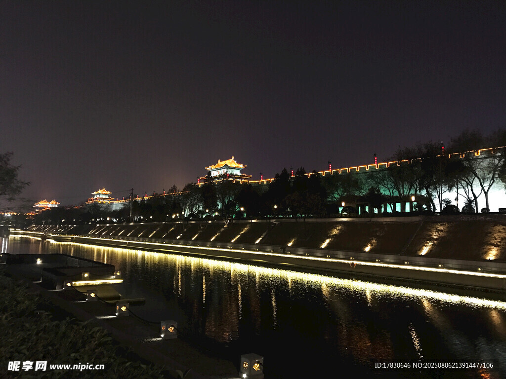 西安城墙夜景