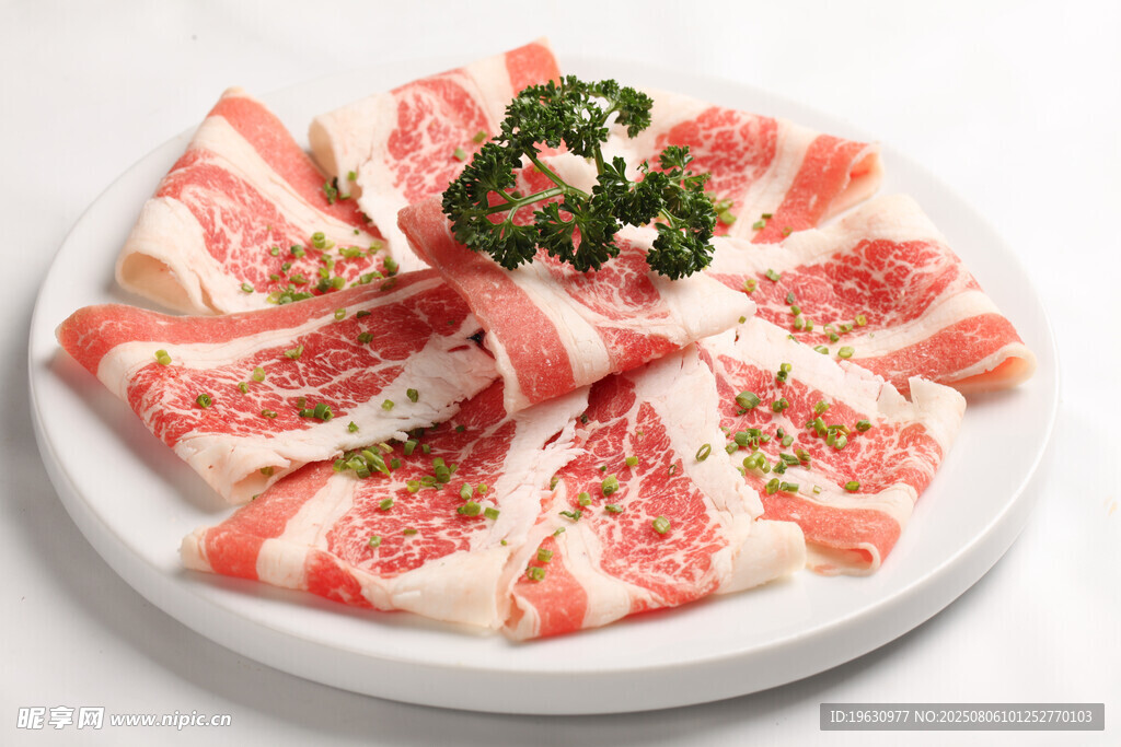 鲜嫩五花肉片