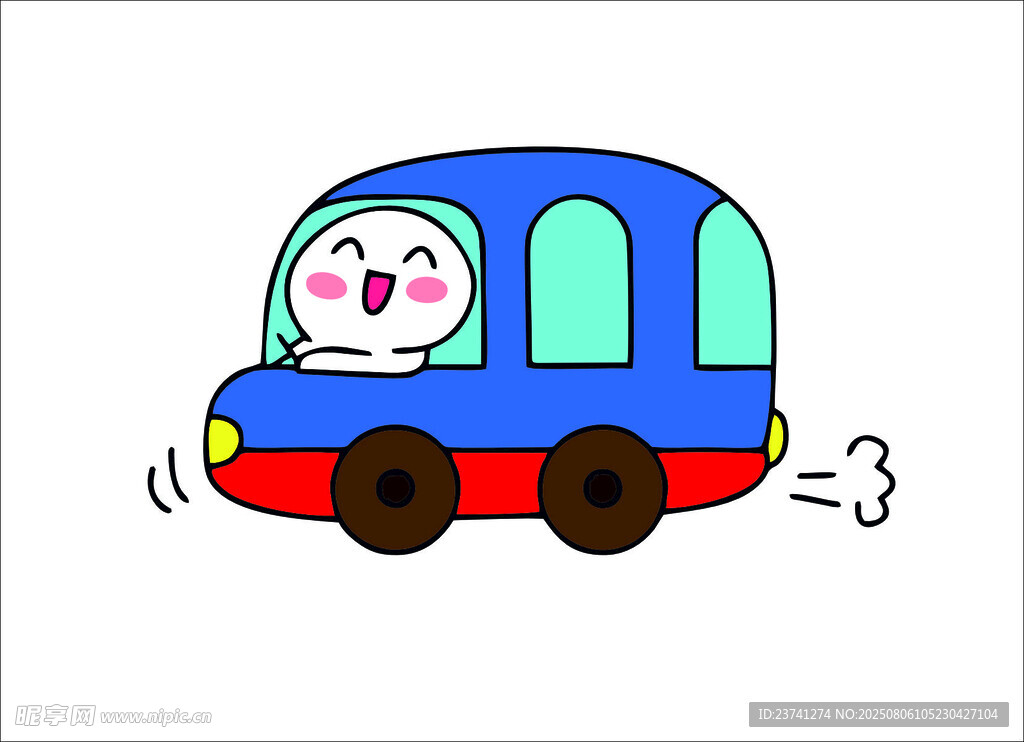 可爱卡通小汽车