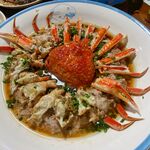 长脚蟹蒸肉沫