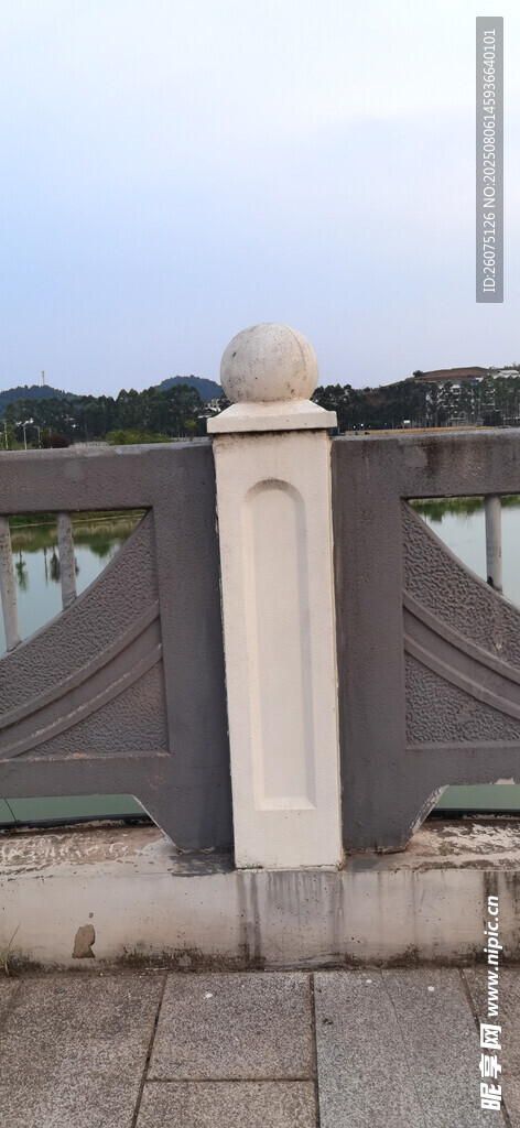 古典石栏杆景观