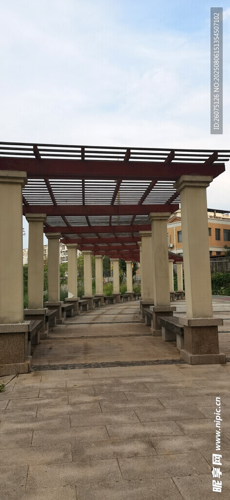 户外长廊建筑景观