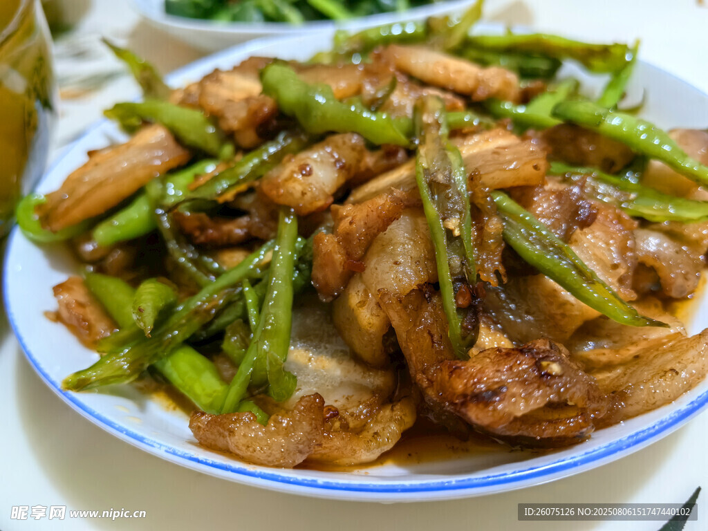 青椒炒五花肉