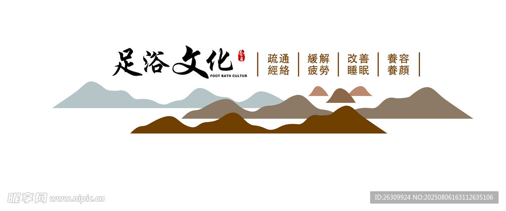 足浴文化墙
