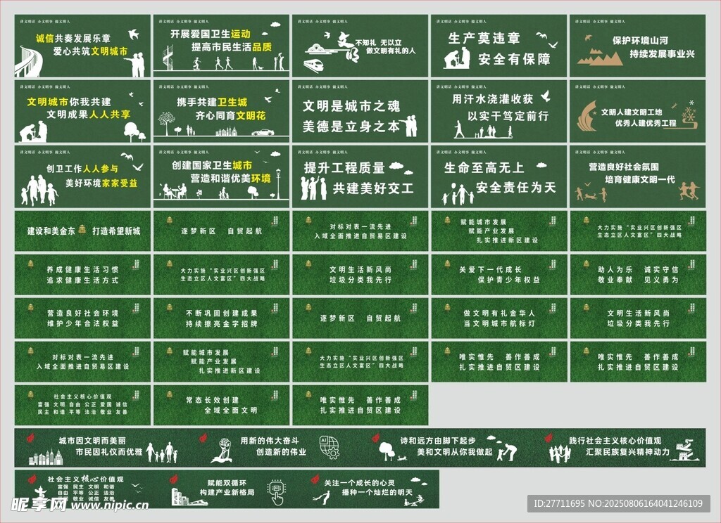 工地围挡 安全标语 安全生产