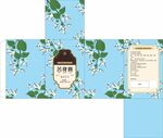 清新膏滋包装盒展开图