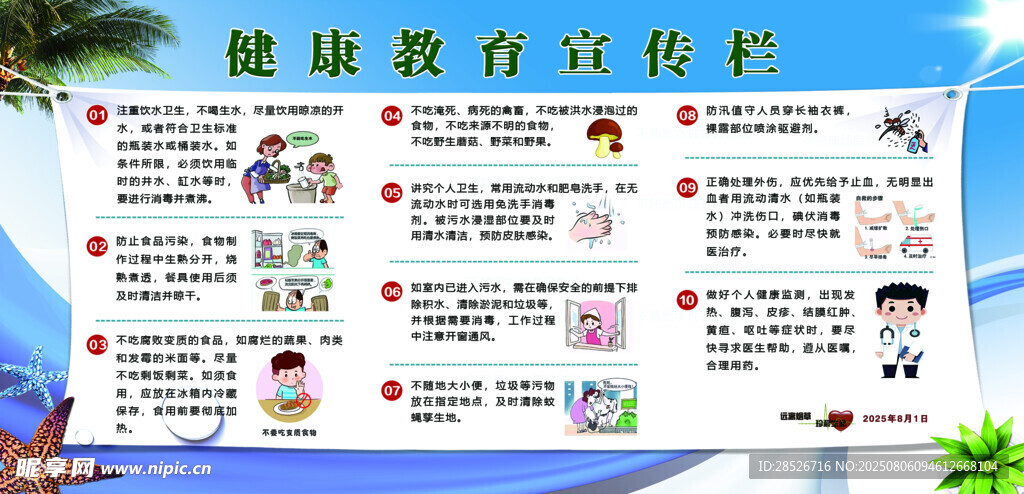 健康教育宣传栏展示