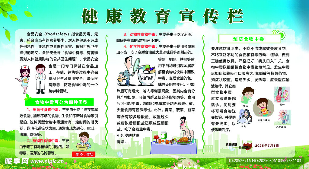 健康教育宣传栏展示