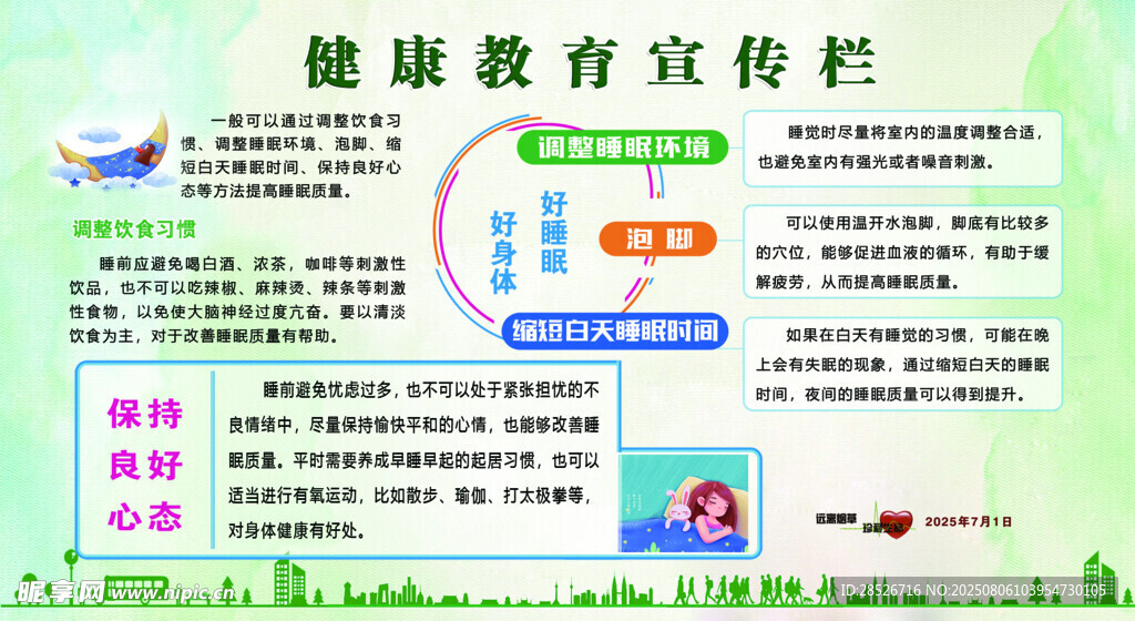 健康教育宣传栏展示