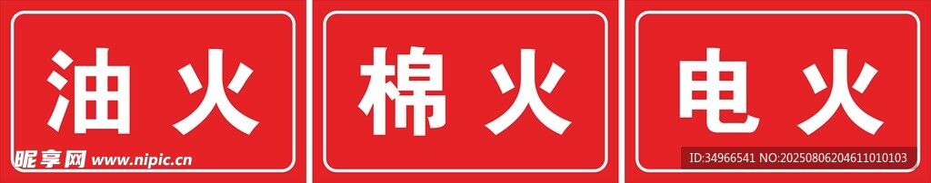 各类火源展示