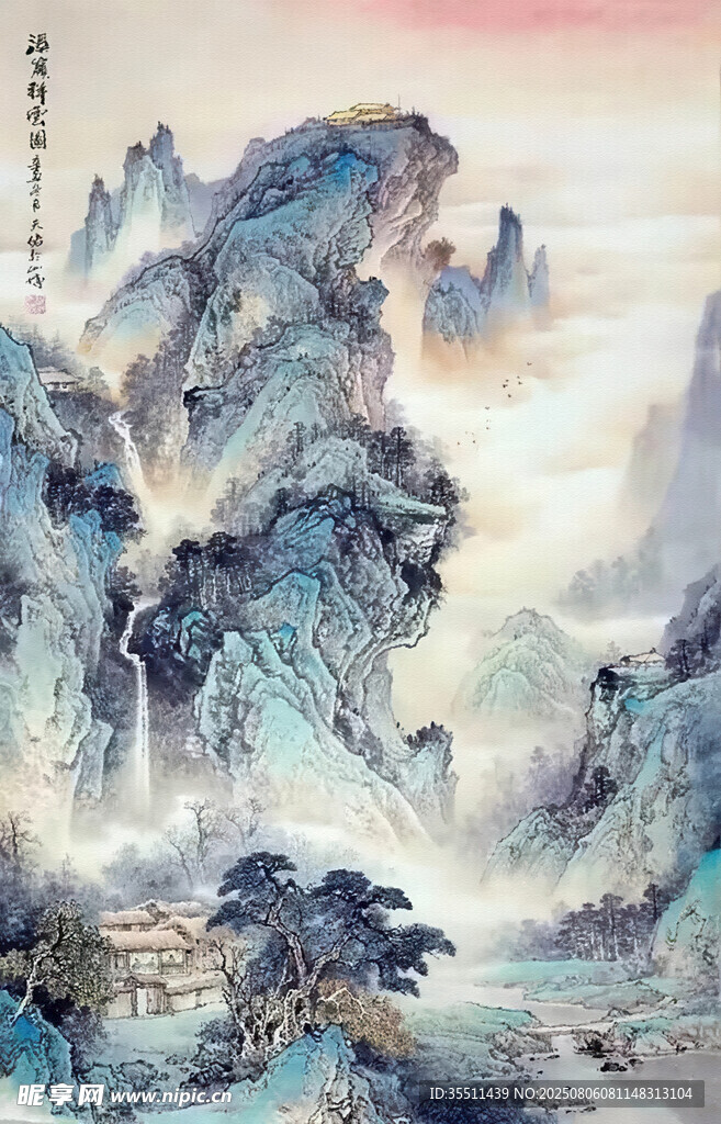 山水国画景观