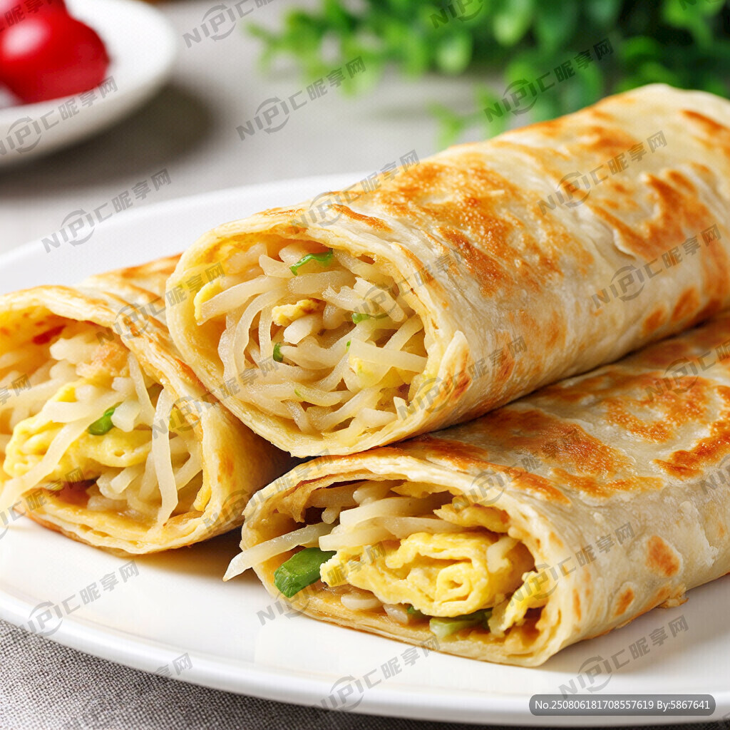 洋芋丝鸡蛋卷饼