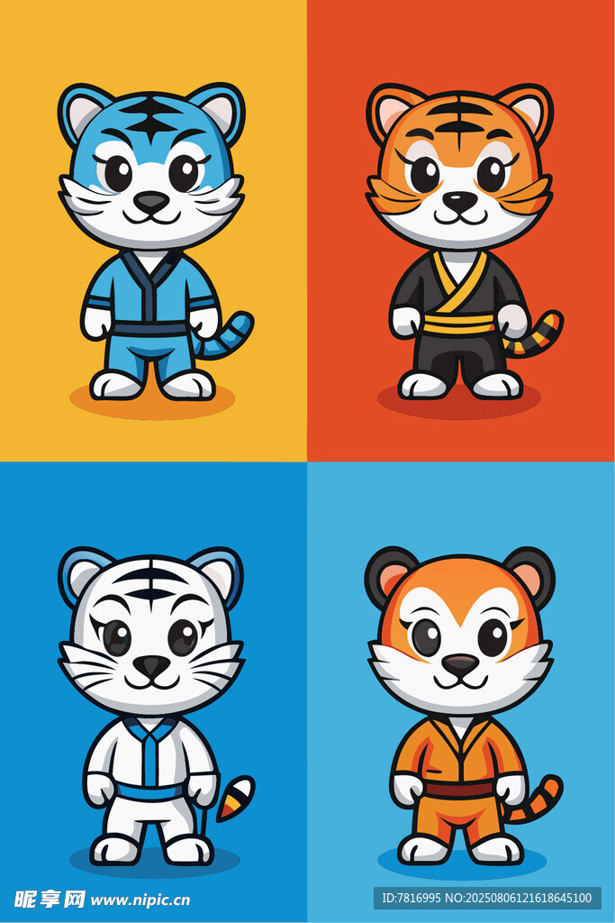 可爱猫咪卡通形象集合