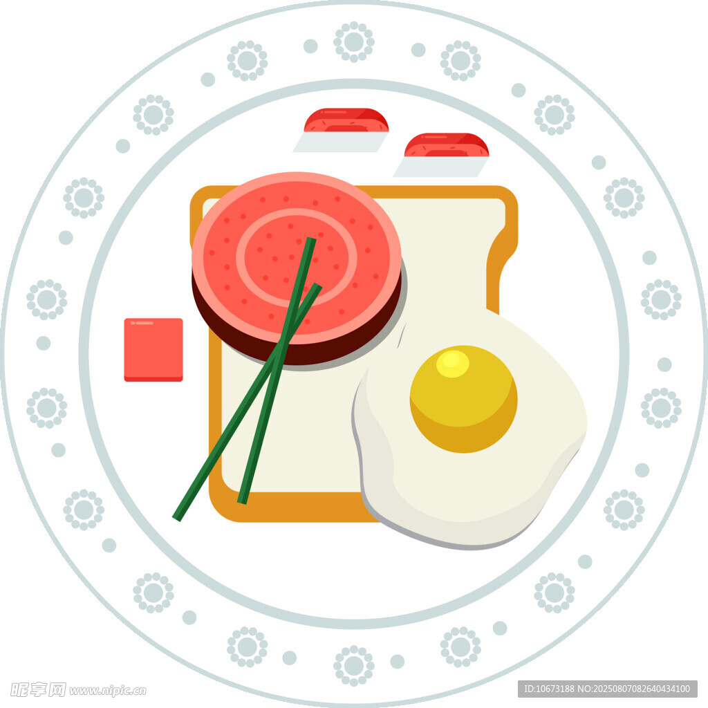 早餐美食插画