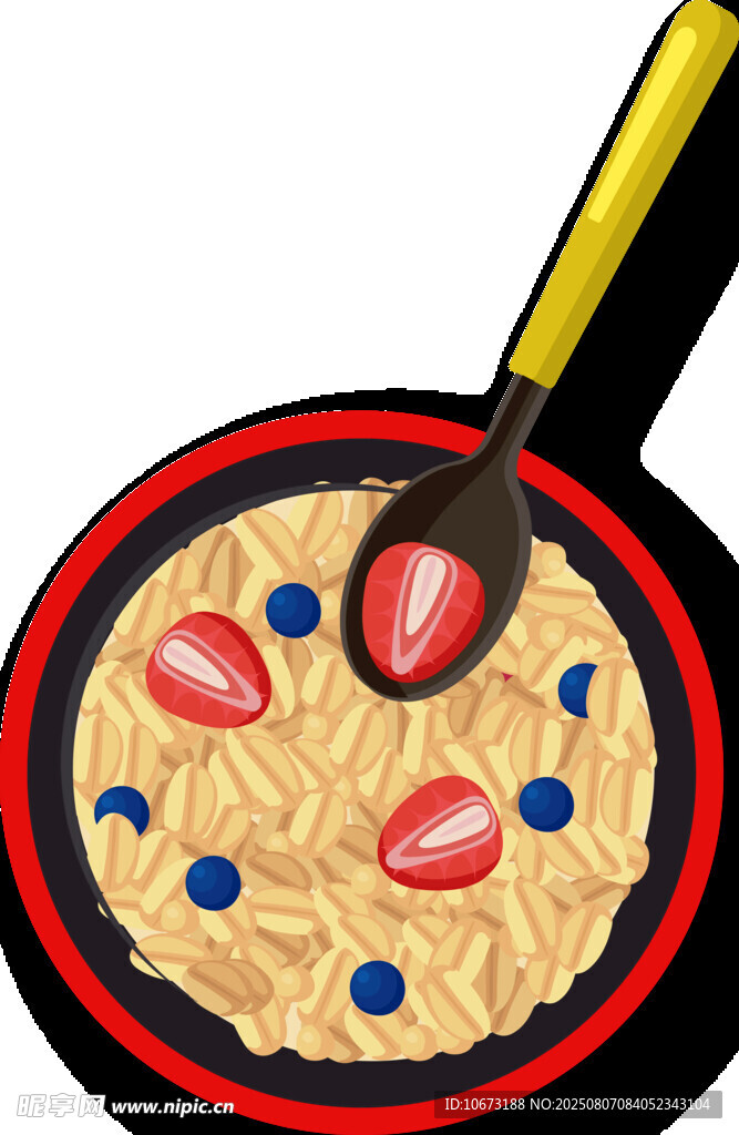美味草莓蓝莓松饼