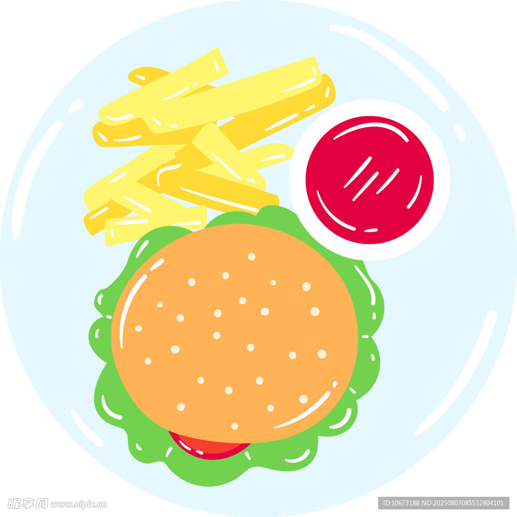 美味汉堡薯条套餐