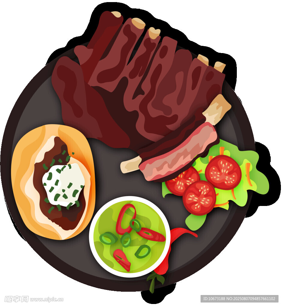 美味烤肉拼盘美食盛宴