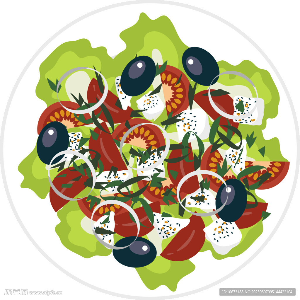 美味希腊风味蔬菜沙拉