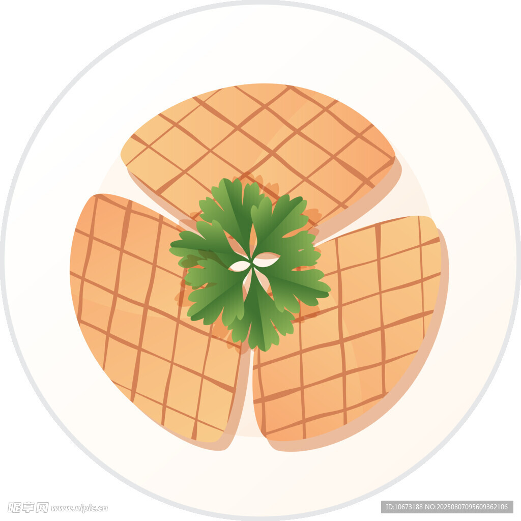 香煎鸡胸肉摆盘