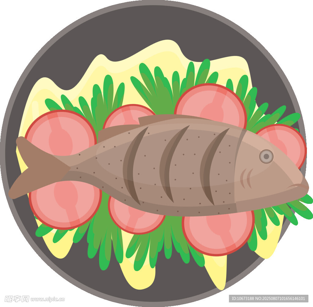 盘中美味鱼料理