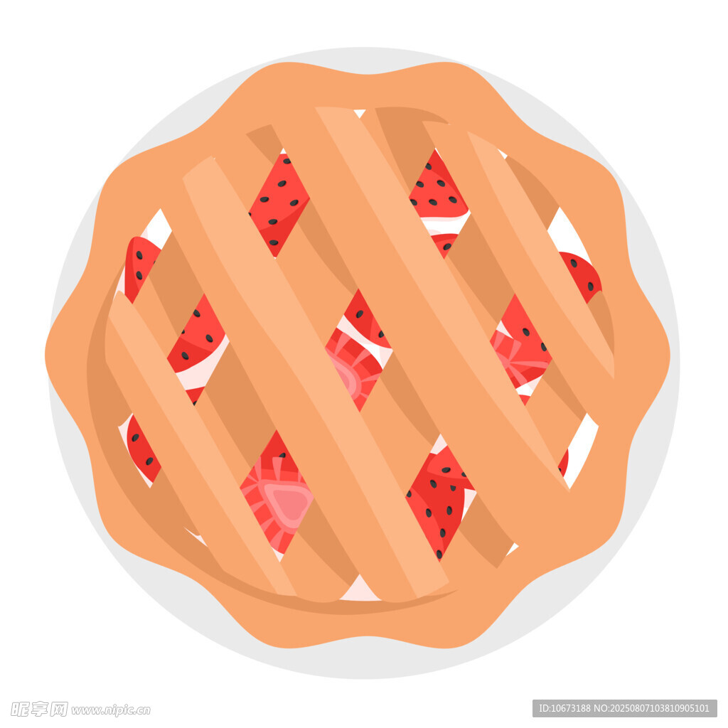 草莓派插画