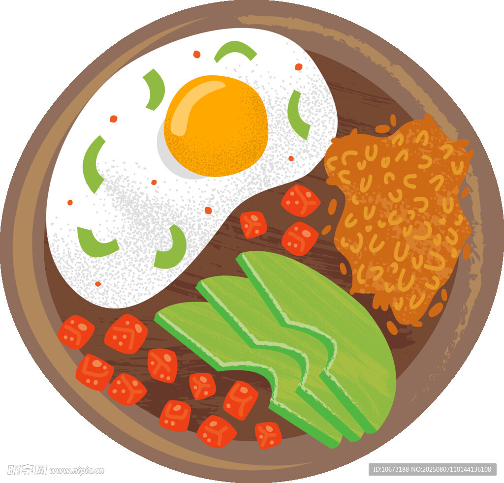 美味早餐拼盘