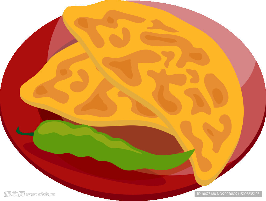 美味煎饼插画