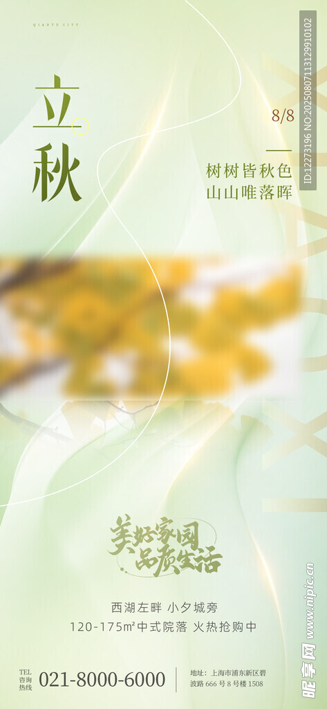 立秋海报