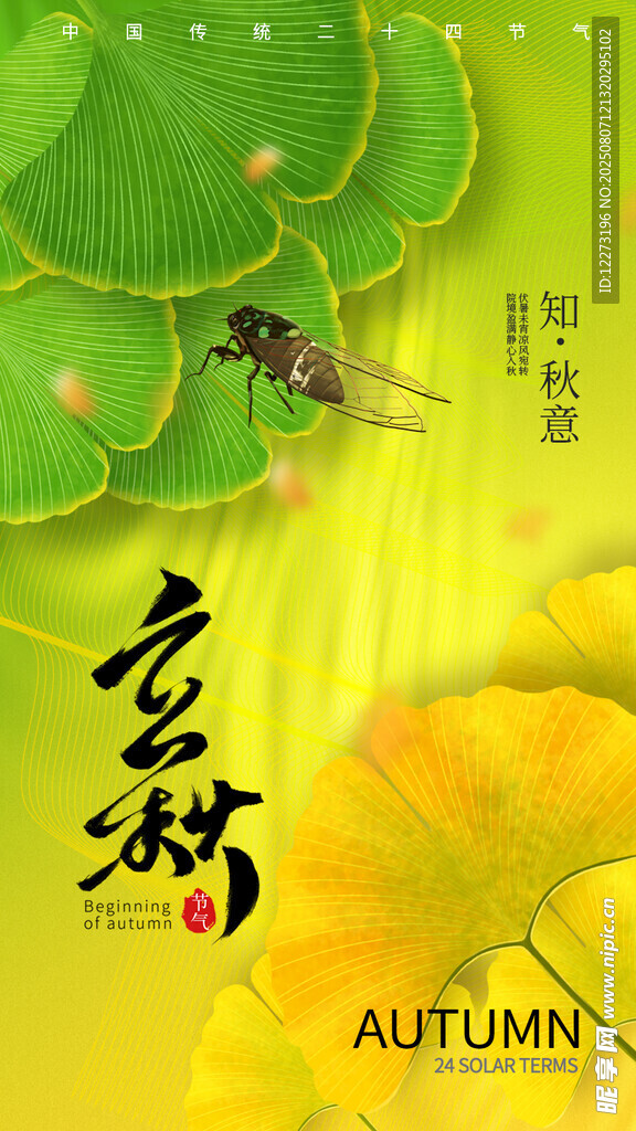 立秋海报