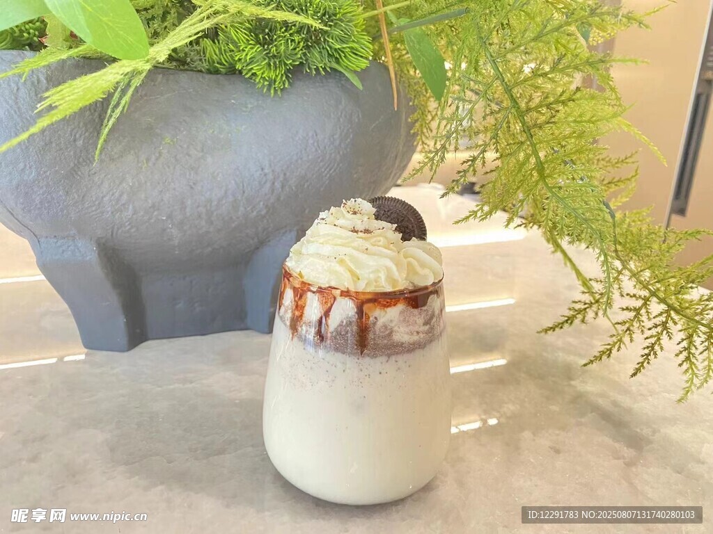 美味奶昔下午茶饮品摄影