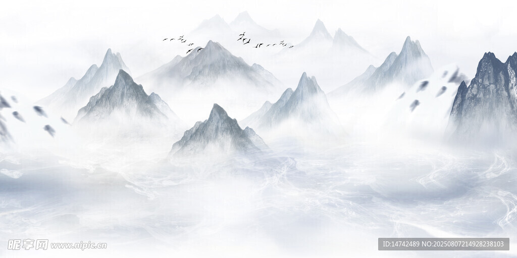 水墨山水背景
